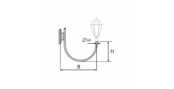 К30-0,5-0,6-12-5 кронштейн однорожковый