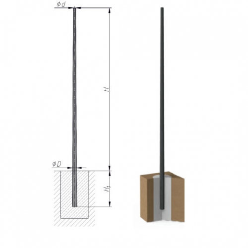 Опора СПГ-1000-9,0/11,5-02-ц