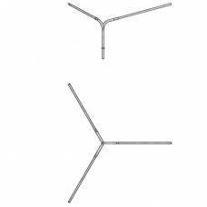 К6-1,7-1,3-1-1 кронштейн трехрожковый